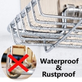 Uttamrobotics Soap Dish Holder-Wall Mounted Double Layered  Stainless Steel Soaps Storage Rack with Hook