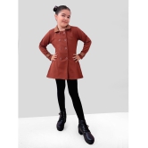 Naughty Ninos Chocolate Brown Fleece Girl's Coats ( Pack of 1 ) - None