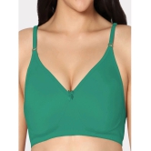 IN CARE LINGERIE - Green Cotton Non Padded Womens T-Shirt Bra ( Pack of 1 ) - None