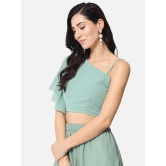 ALL WAYS YOU Women Top Georgette fabric  Light Green XS