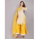 JC4U - Yellow Straight Cotton Womens Stitched Salwar Suit ( Pack of 1 ) - None