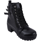 Shoetopia - Black Women''s Ankle Length Boots - None