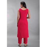 Maquien - Red Straight Rayon Women's Stitched Salwar Suit ( Pack of 1 ) - None