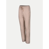 Men Beige Solid Remi Cotton Chinos Trousers