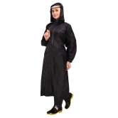 Goodluck Nylon Long Raincoat - Black - XL