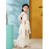 Aarika Cream Georgette Girls Kurta and Sharara Set ( Pack of 1 ) - None