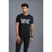 Handsome Devil Printed Black T-Shirt for Men L