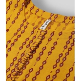 KIPEK - Yellow Rayon Women's Straight Kurti ( Pack of 1 ) - M