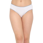 Clovia Pack of 1 Cotton Solid Womens Thongs ( White ) - None