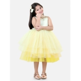 Toy Balloon Kids Yellow Net Girls Frock ( Pack of 1 ) - None