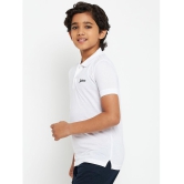 UNIBERRY - White Cotton Blend Boys Polo T-Shirt ( Pack of 1 ) - None