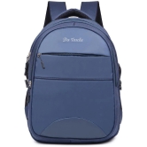 Da Tasche Navy Blue Polyester Backpack For Kids