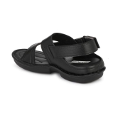 Bucik Black Synthetic Leather Sandals - 8