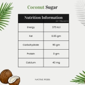 Native Pods Coconut Sugar 250gm | Pure & Natural Coconut Jaggery Powder | Natural Sweetener |