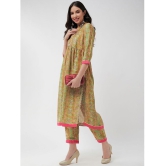 Pannkh - Green Polyester Womens Nayra Kurti ( Pack of 1 ) - None