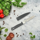 PREMIUM PLASTIC CHOPPING BOARD WITH STEEL KNIFE(3PIECE SET)