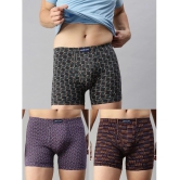 Lux Cozi - Purple Cotton Mens Trunks ( Pack of 3 ) - None