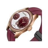 DoubleRun Maroon Silicon Chronograph Mens Watch