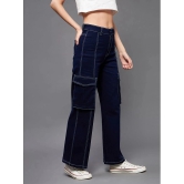 Miss Chase - Navy Blue Denim Wide Leg Womens Jeans ( Pack of 1 ) - None