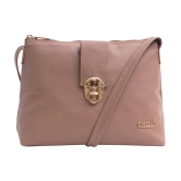 Enoki - Beige Faux Leather Sling Bag - Beige