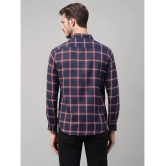 UrbanMark Cotton Blend Slim Fit Checks Full Sleeves Mens Casual Shirt - Navy ( Pack of 1 ) - None