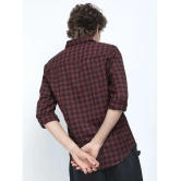 Ketch Cotton Blend Slim Fit Checks Full Sleeves Mens Casual Shirt - Black ( Pack of 1 ) - None