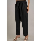 Doriya - Black Rayon Straight Women's Palazzos ( Pack of 1 ) - None