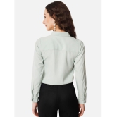 ALL WAYS YOU - Mint Green Crepe Womens Shirt Style Top ( Pack of 1 ) - None