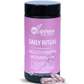 WishNew Wellness Daily Ritual Women's Multivitamin 18+ | Complete 36-Nutrient Formula for Optimal Health & Vitality | Supports PMS, UTI Care | 60 Non-GMO Delayed Release Capsules for Your Wellbeing