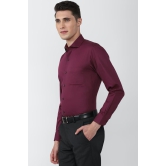 Men Purple Regular Fit Formal Full Sleeves Formal Shirt