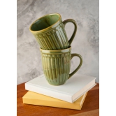 Moss Green Vintage Mug-Set of four