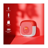 CYOMI Cy631 5 W Bluetooth Speaker Bluetooth v5.0 with SD card Slot Playback Time 4 hrs Red - Red