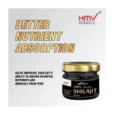 HMV Herbals Ayurveda Natural Shilajit / Shilajeet Resin (Pack of 20gm X 3) for Men & Women | Authentic & Pure Natural for Increased Strength & Stamina, Better Nutrient Absorption, Immunity B