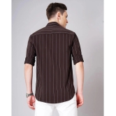 Paul Street - Brown 100% Cotton Slim Fit Mens Casual Shirt ( Pack of 1 ) - None