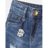 Boys Blue Mid Rise Denim Shorts - None