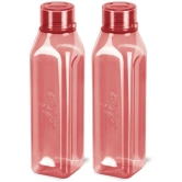 Milton Prime 1000 Pet Water Bottle, Set of 2, 1 Litre Each, Burgundy - Burgundy