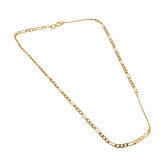 Jewar Gold Plated White Alloy Party Wear Chain Neck