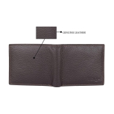 Tough Brown Leather ATM + Money Slot 6 Slot Card Holder For Men & Women - Brown