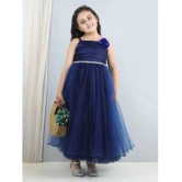 Toy Balloon Kids Navy Blue Net Girls Fit And Flare Dress ( Pack of 1 ) - None