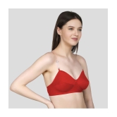 TCG Pack of 2 Cotton Blend Non Padded Womens Everyday Bra ( Red ) - None