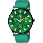 Abrexo Green Silicon Analog Mens Watch