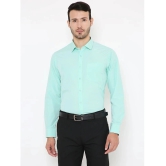 Maharaja - Green Cotton Blend Slim Fit Mens Formal Shirt ( Pack of 1 ) - 44