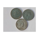 50 Paise 3 Coin - Commemorative Coins Indira Gandhi , Jawaharlala Nehru , Mahatma Gandhi - Multi