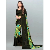 ANAND SAREES - Green Georgette Saree Without Blouse Piece ( Pack of 1 ) - Green