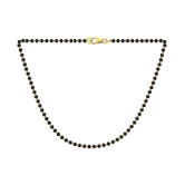 Vighnaharta  Alloy 24 kt Gold Plating Cubiz Zirconia Studded Gold Coloured Mangalsutra