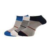 Dollar Socks - Multicolor Cotton Mens Ankle Length Socks ( Pack of 3 ) - Multicolor