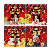 Party Propz Mickey Mouse theme 2nd Birthday Decorations for Baby Boy Combo - 64Pcs Items Set for 2 Years Birthday Decorations for Boy - 2nd Birthday Party Decorations,Birthday Decorations ki