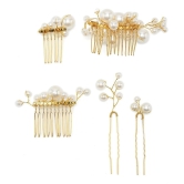 YOUBELLA Gold Girls Comb Clip ( Pack of 1 ) - Gold