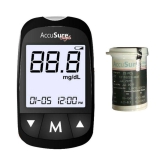 Accusure GLUCOSE MONITOR SIMPLE WITH 25 STRIPS ( STRIPS Expiry -Feb 2024)