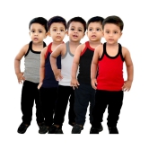 HAP Multi Color Cotton Solid Boys Vest ( Pack of 5 ) - None